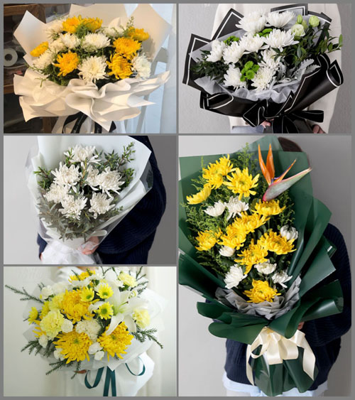 黑龙江大庆萨尔图区东风街道白事花束代送
